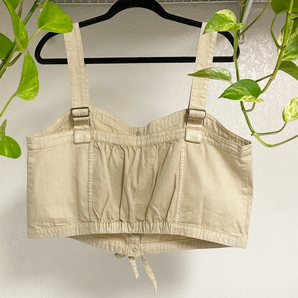 Free People Denim Crop Top - Picture 6 of 6